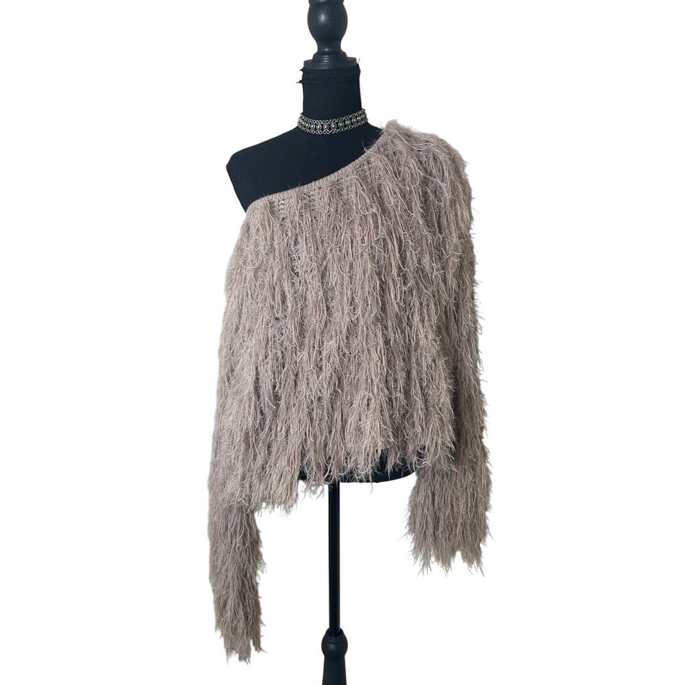 Grunge Boho Dainty Hooligan Fringe Sweater – Mauve | Super Soft | Fits up to L